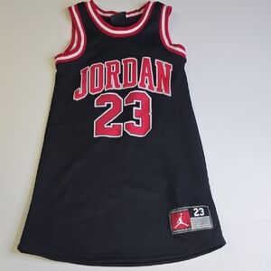 Jordan Kids Black and Red Basketball Jersey